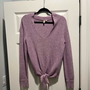 Anthropologie tie sweater